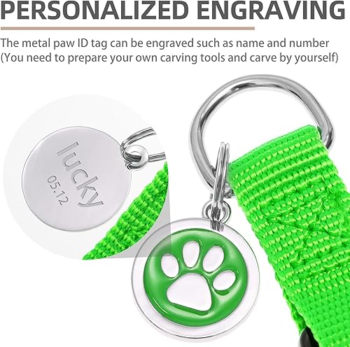 Miniatura 10 de PUPTECK arnés para perro para no jalar, reflejante, ajustable, básico, de nailon, chaleco para cachorro, para caminar al aire libre con etiqueta de