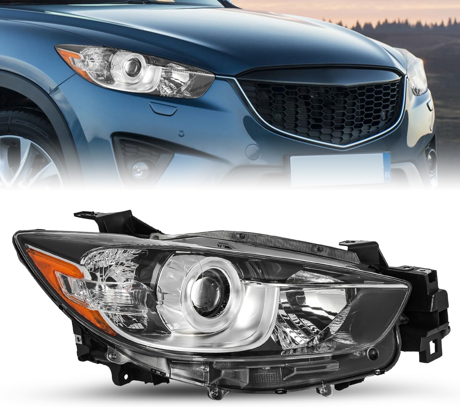 SOCKIR Headlight Assembly Fit for 20132016 Mazda CX5