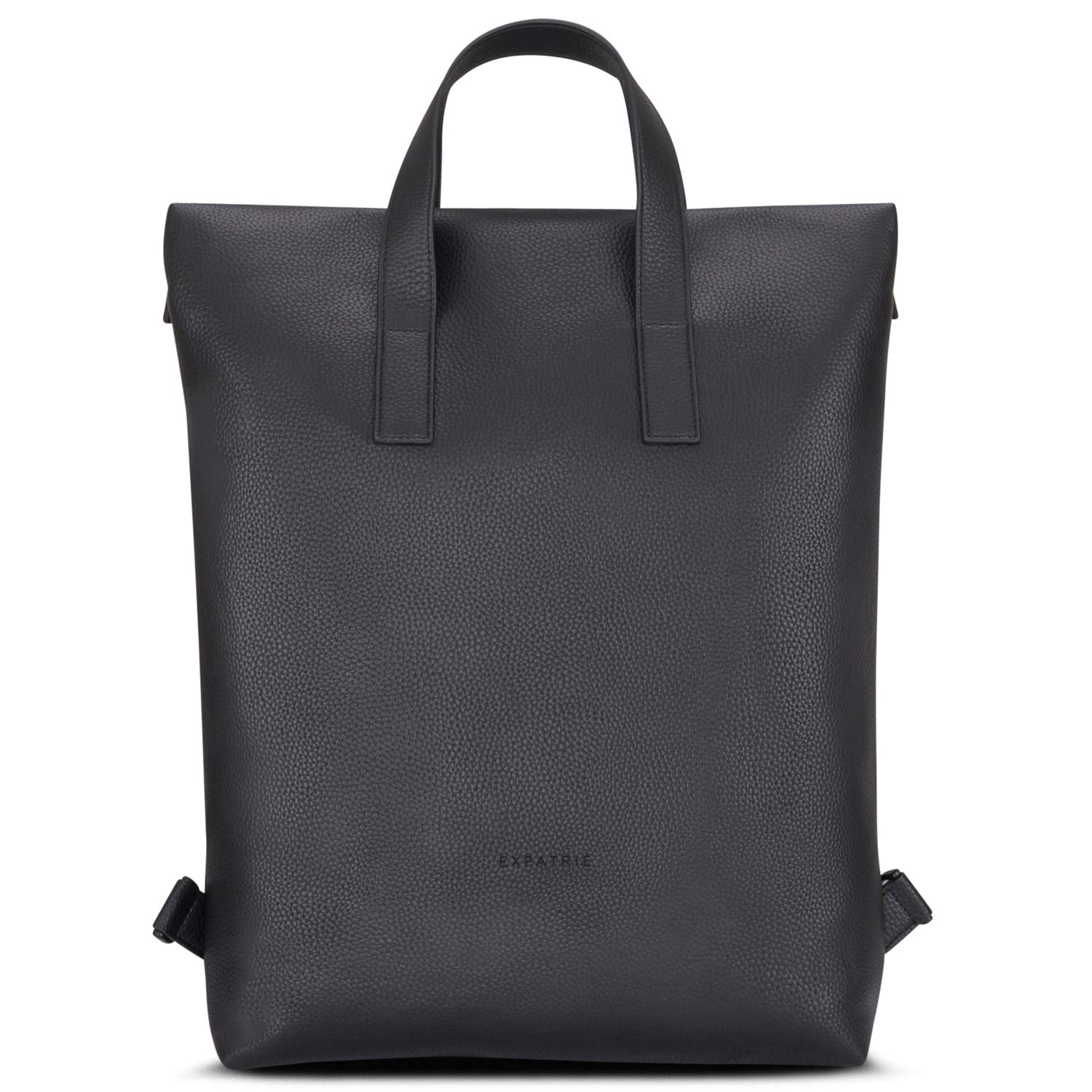 Borsa Zaino Donna Nero - Expatrié "Lou" Zainetto in Pelle Vegana Borse a Tracolla in PU - Borsa a Spalla o a Mano di Alta Qualità in Pelle Sintetica con Cinghie Rimovibili e Regolabili