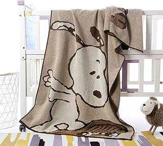 スヌーピー バスタオル タオル 大判 吸水速乾 ふわふわ 肌触り おしゃれ 家庭用 ギフト ファッション 棉100% 78cm*180cm (ブラウン)