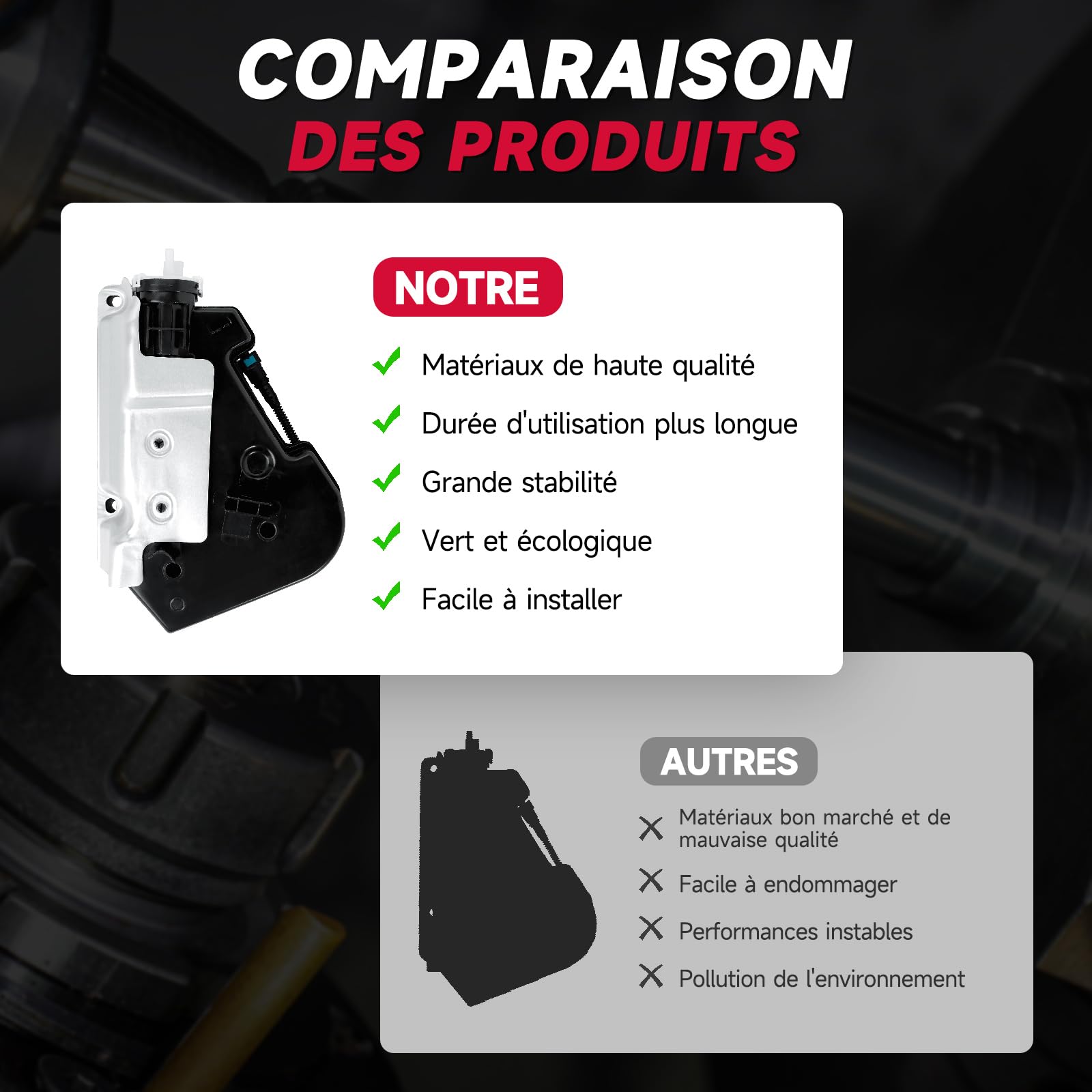 Topteng Fuel Additive DPF Filter Tank Pump 1606340280, adapté pour Citroen C4 II NC. DS4 NX, adapté pour Peugeot 3008 Monospace 0U. 308 I 4A 4C, Additif Carburant Réservoir 1.6 2.0 HDI BlueHDi