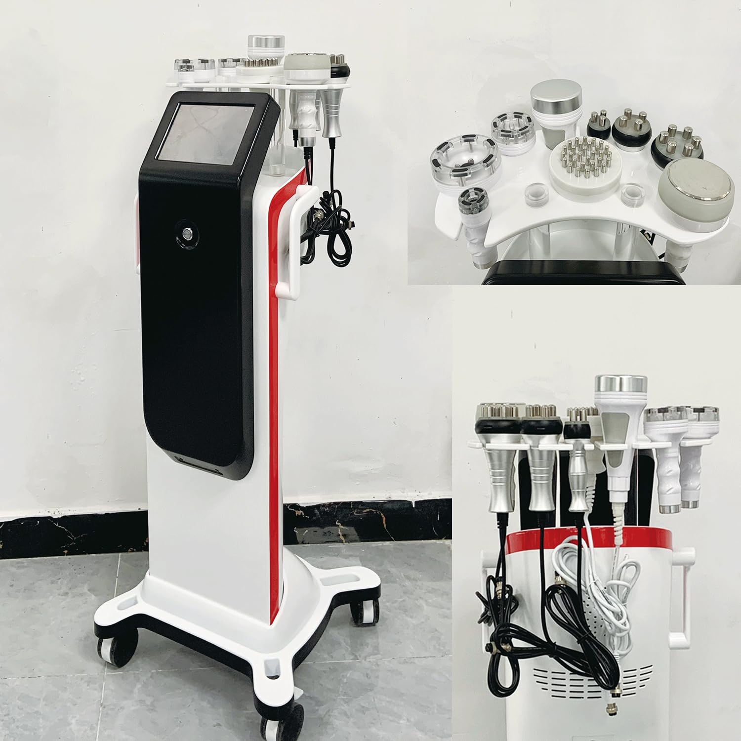 Apparecchiatura multifunzione 10 in 1 per la cura della persona, con 9 maniglie, dispositivo professionale di bellezza per casa, salone e studio
