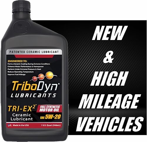 Miniatura 7 de Aceite sintético para motor TRI-EX2 con revestimiento cerámico (5W-20, paquete de 5 cuartos de galón)