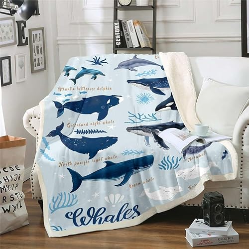 Miniatura 33 de Manta de olas oceánicas para cama, silla, retro, brújula, velero, manta náutica para decoración de dormitorio de niños, manta de vellón marino con