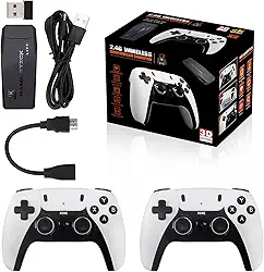 Wireless Retro Game Console, Nostalgia Stick Game, 30,000+ Games & 9 Emulators Built in, Plug and Play Video Games for Tv with Dual 2.4g Wireless Controllers (M8 PRO-64G)