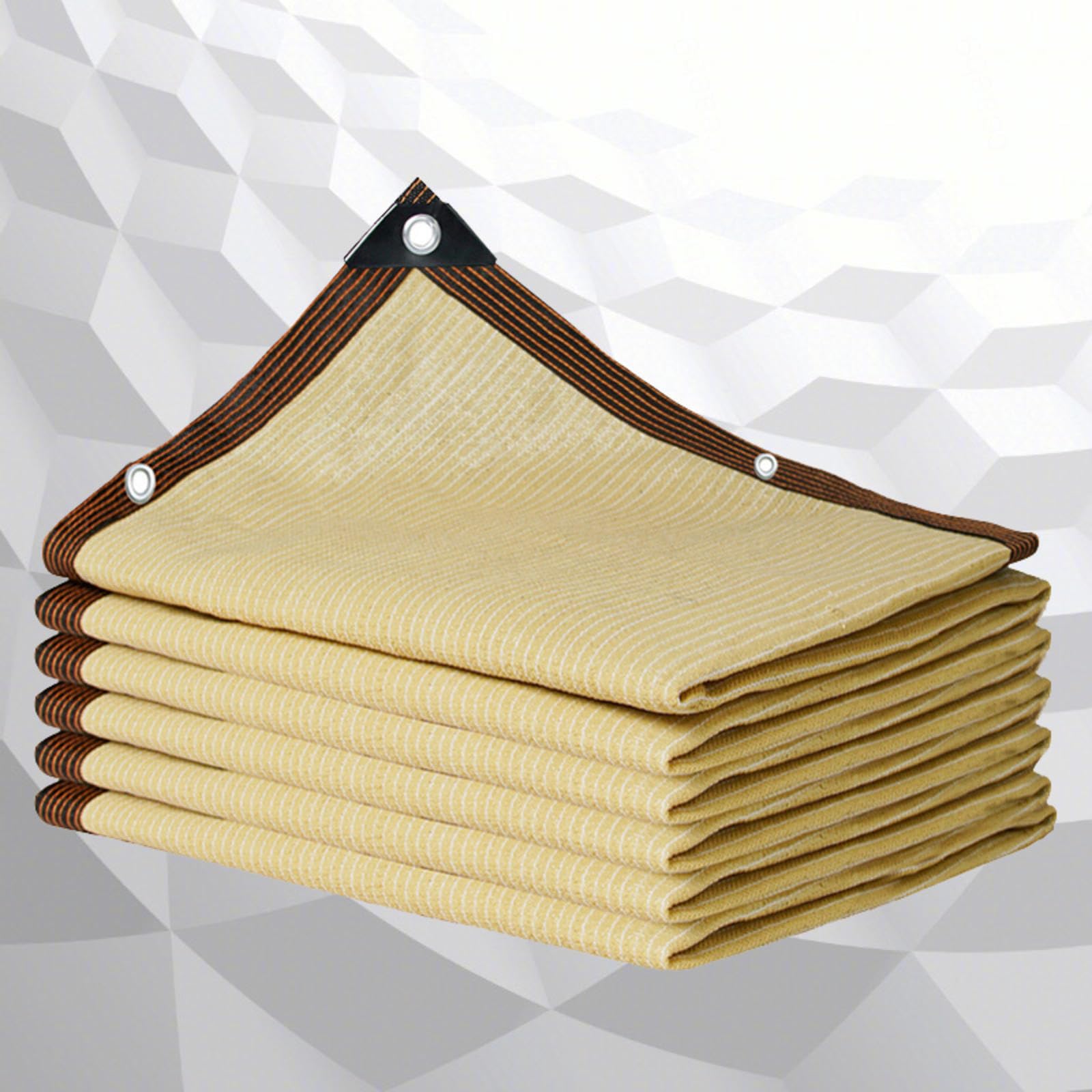 WQPMNYG UV Protection Shade Cloth 4x6m, Beige Garden Canopy, Sun Shade Sail, 95% UV Block, Outdoor Shade Netting for Patio, Pergola, and Backyard - Perfect for Your Garden
