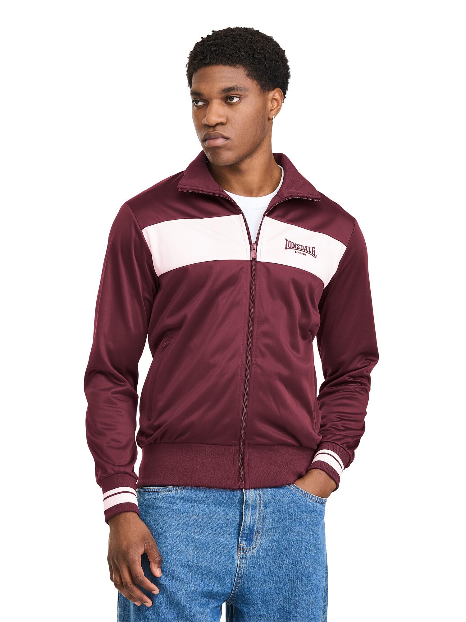 Lonsdale Herren Meols Trainingsjacke (1er Pack)