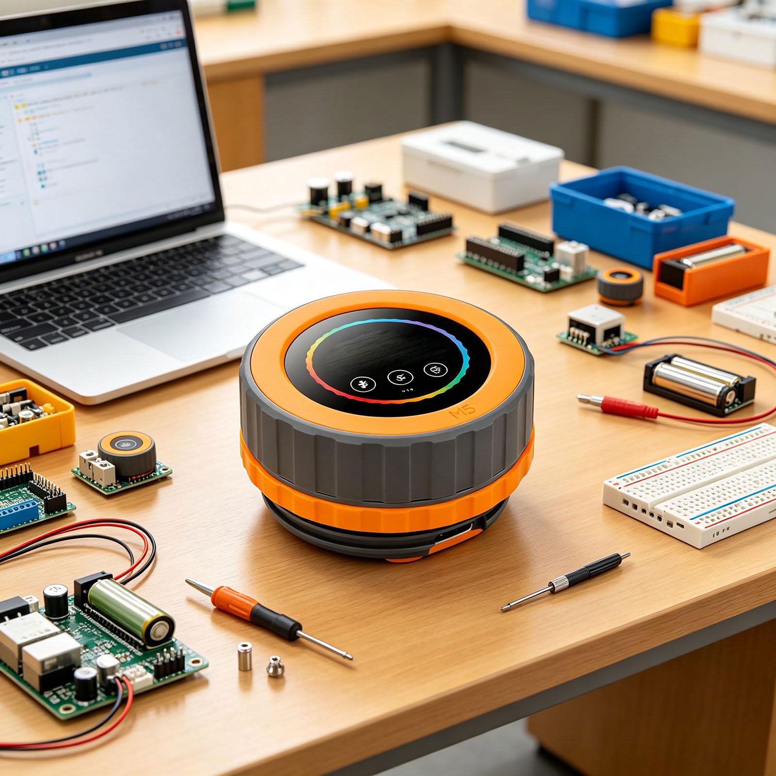 Manopola programmabile con display touch e connessione WiFi