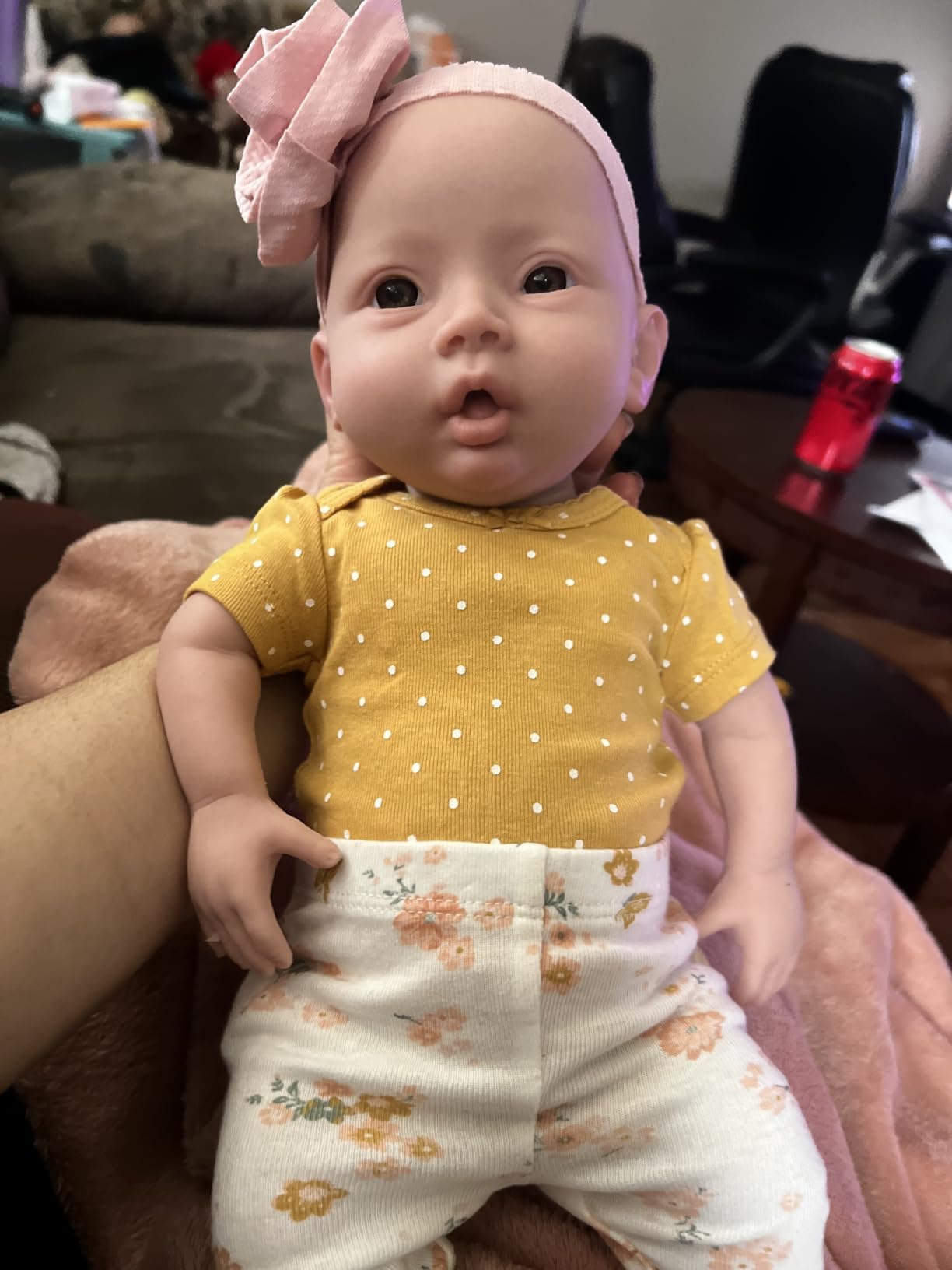 18,5 Zoll Volle Silikon Neugeborene Babypuppe Nicht Vinyl weiche Silikon Baby lebhafte Wiedergeborene Puppe