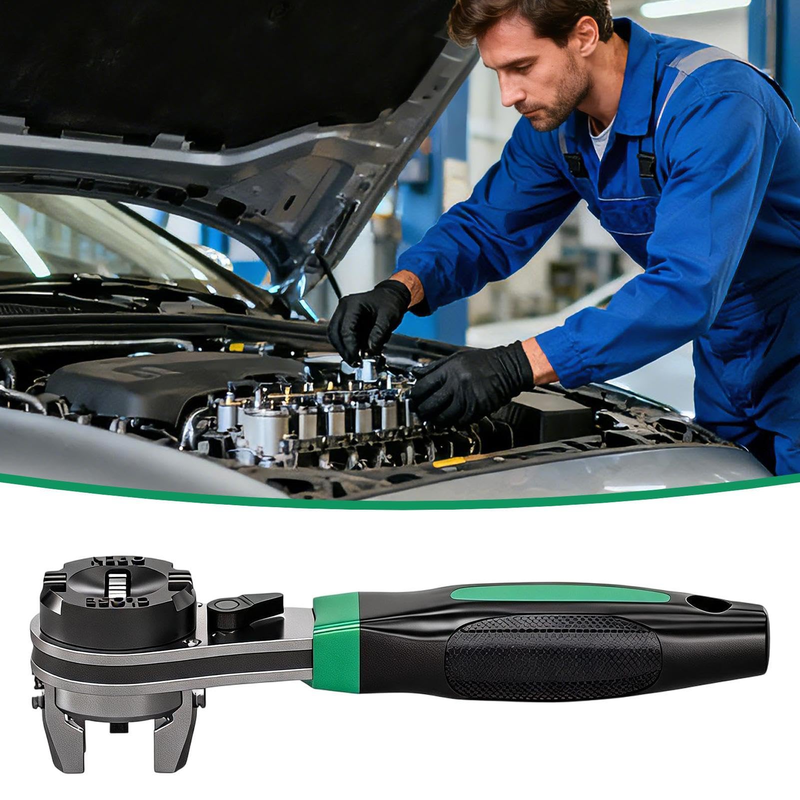 Générique Verstellbarer Schraubenschlüssel mit ergonomischem Griff, robust,
