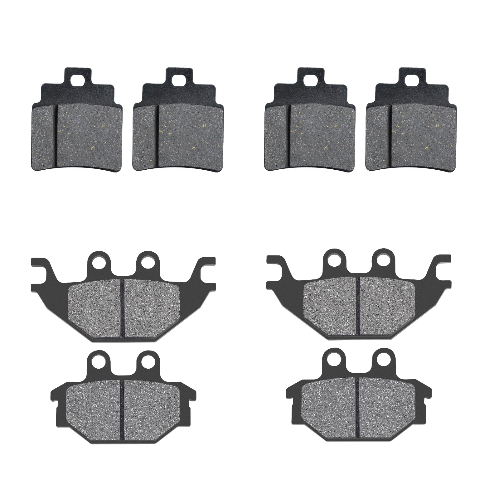 AHL Motorrad-Bremsbeläge vorne und hinten sind Kompatibel mit KYMCO MXU 250 2004-2013/KXR 250 Mongoose Quad 2004-2007/Urban Quad 250 06/Maxxer 300 2006-2013