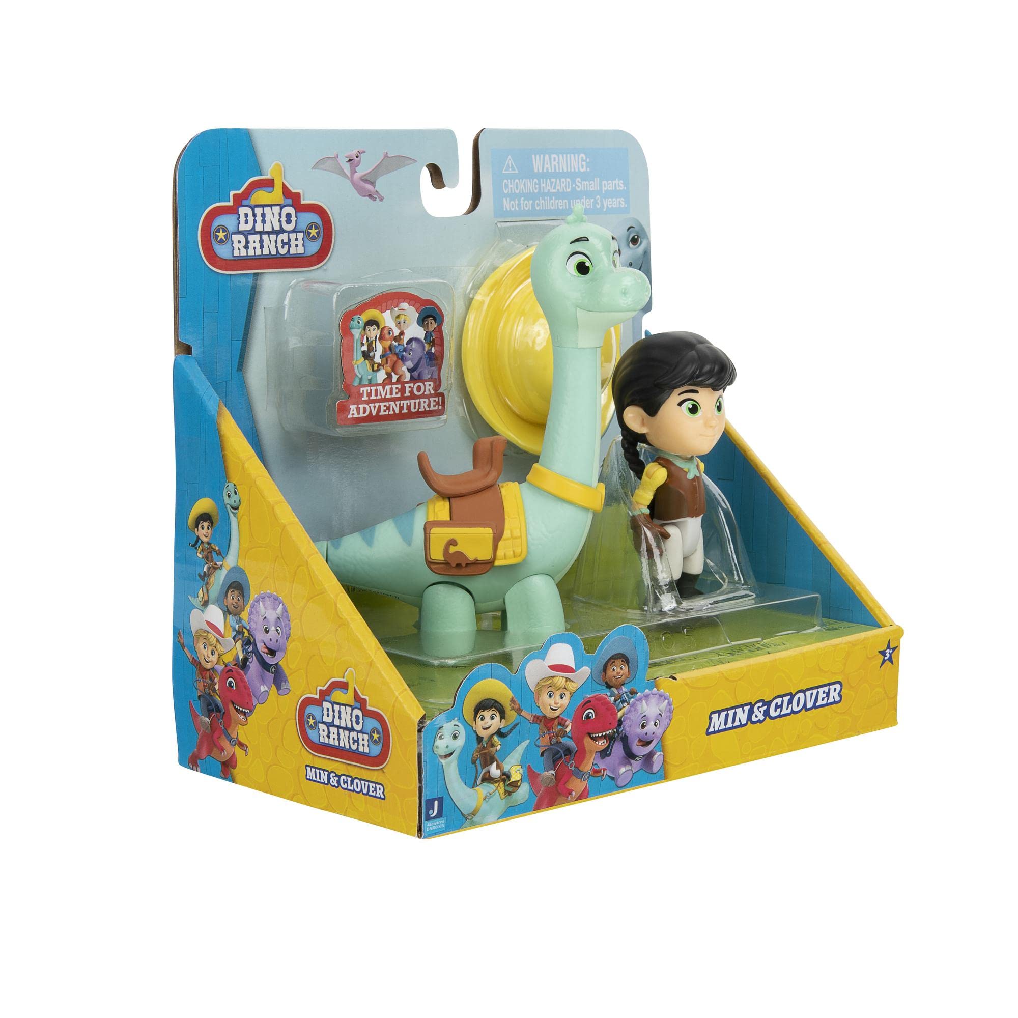 Giochi Preziosi Dino Ranch Min & Clover, Veicolo Con Dinosauro E Personaggio Alto Circa 7.5 Cm, Come Visto In TV, Per Bambini A Partire Dai 3 Anni, DNA03200 - View #7