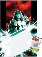 Vista 6 de Trends International Marvel Thor - Póster de pared de Mjolnir, 22.37 x 34.00 pulgadas, paquete de póster premium y alfiler