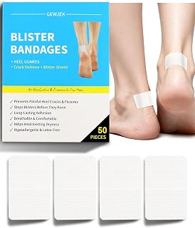 50 Pcs Blister Bandages for Feet, Repair Foot Crack Patches for Dry Skin, Blister Treatment for Feet - Bridesmaid Gifts, Bridal Accessories & Travel Essentials, Wedding Emergency Kit Essentials