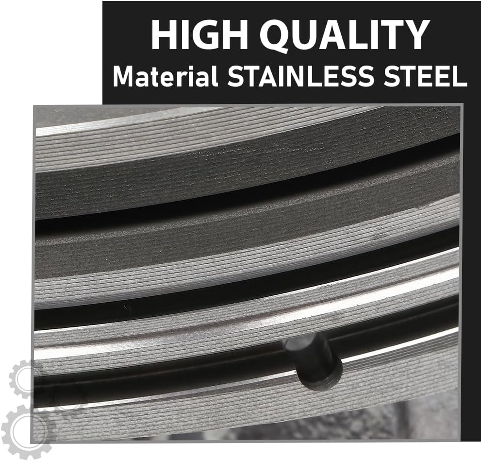 0.50MM Engine Piston w/Rings Pin Kit Compatible with Kia Optima Sorento Hyundai Sonata Kia 2.4L 2011-2019 2359CC L4 ELECTRIC/DOHC, Fit Engine Model: G4KJ 23040-2G500, 23410-2G500