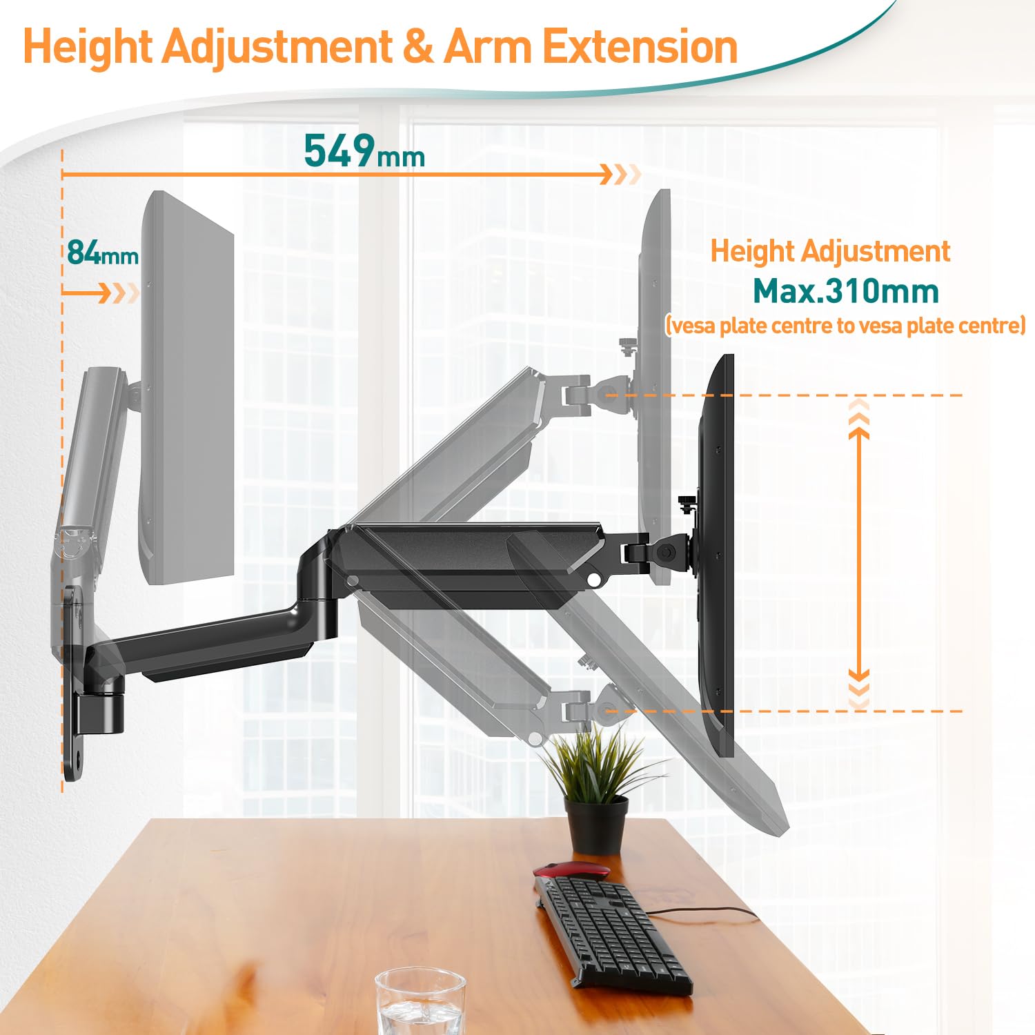 Pc Monitor Array Wall Mounted Monitor Array ASUS 27” 1080P Video Conference Monitor