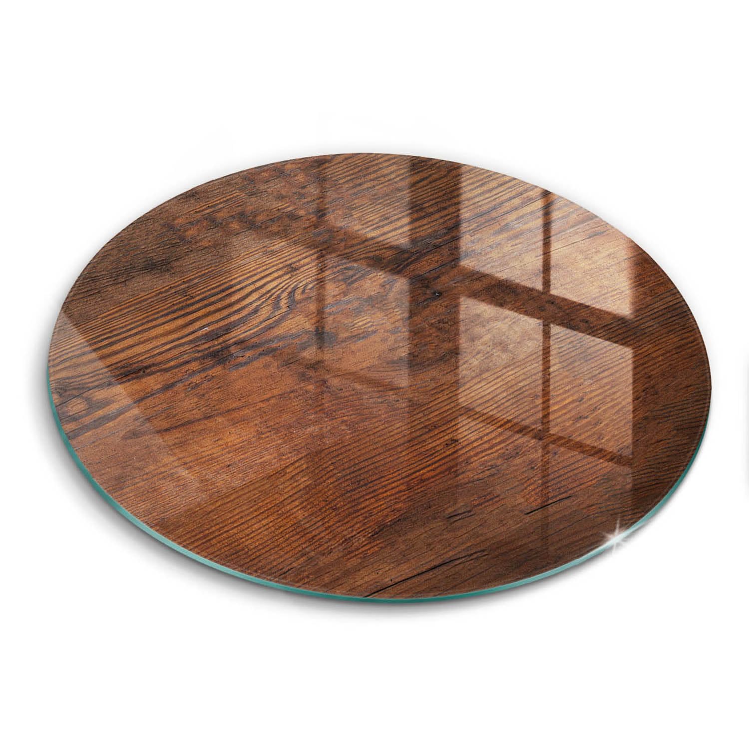 Planche de cuisson induction 40cm en bois noir résistant comme couvre-plaque et de découpe