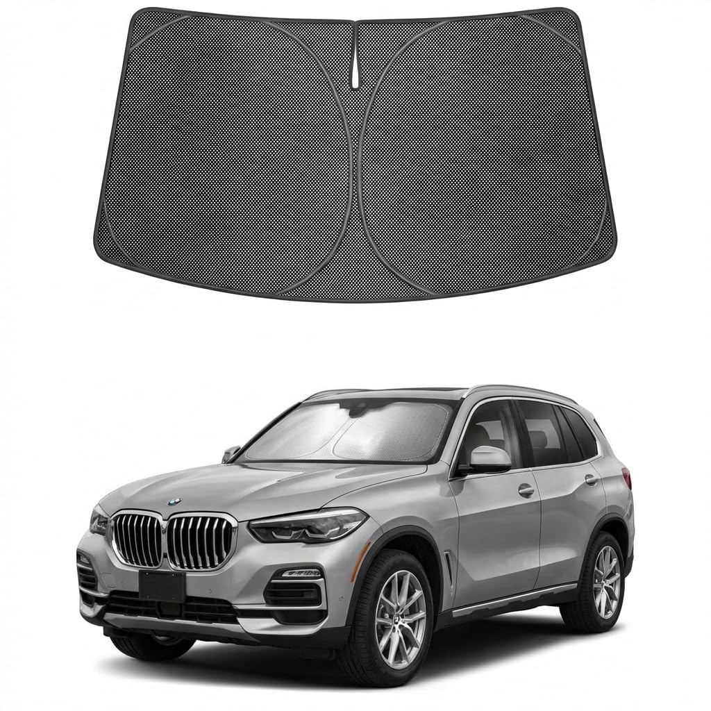 Proadsy Custom Fit 2019-2026 BMW X5 Windshield Sun Shade, Blocks Heat