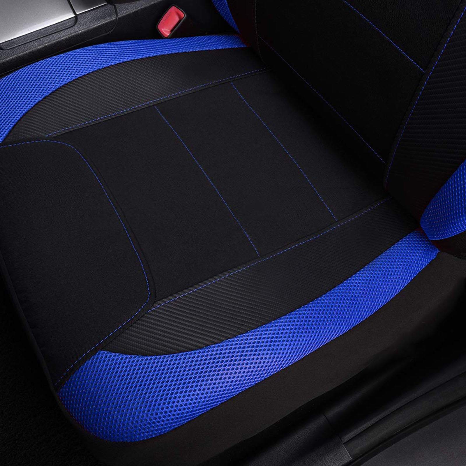 Housse Siège Auto pour Dacia Dokker/Duster/Duster Van | respirant, protection siege auto, compatible airbag, tissu maillage, poche rangement, fermeture eclair, montage facile