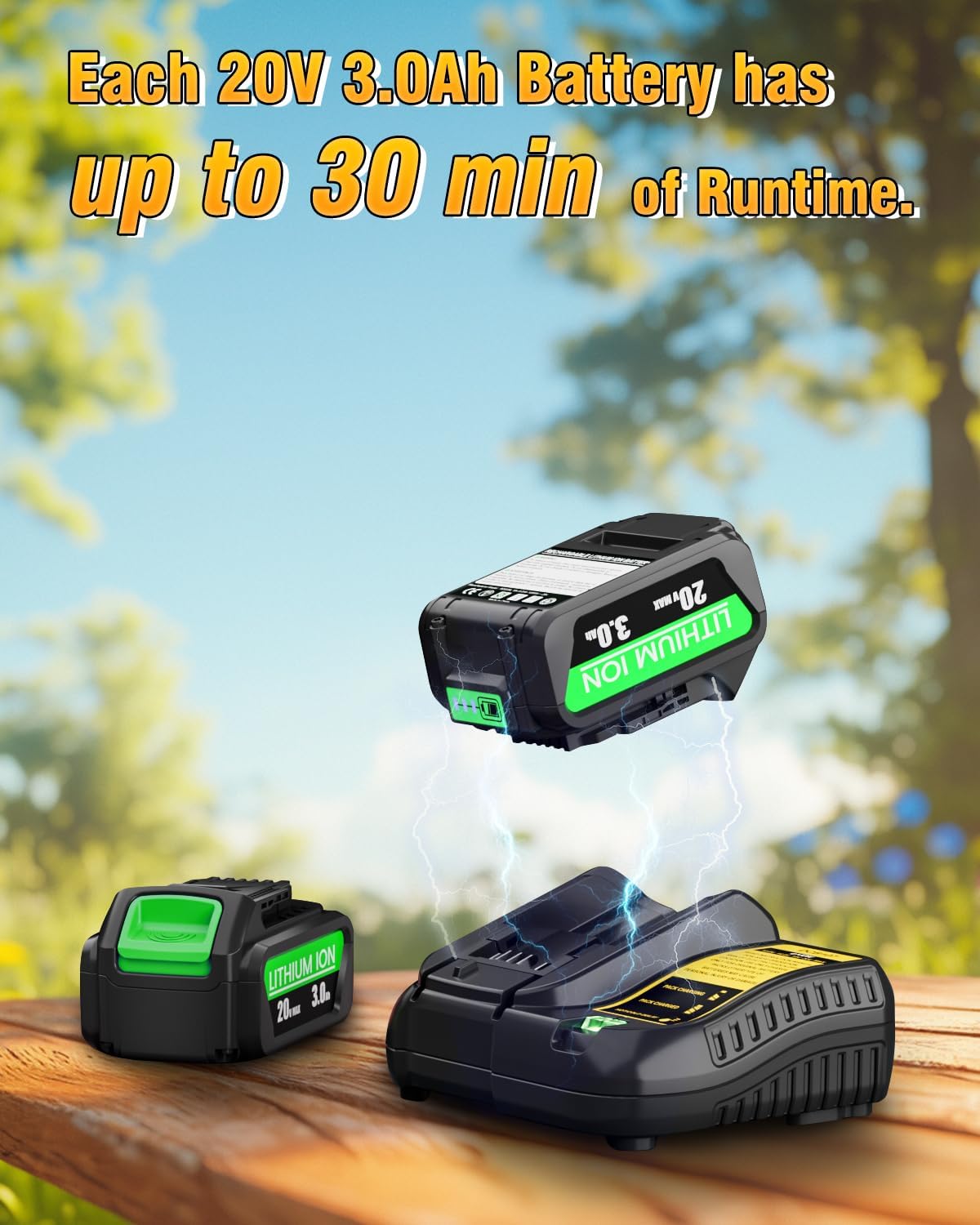 Leaf Blower, 500CFM, 6 Speed Levels, Leaf Blower Cordless with 2 x 3.0Ah Battery and 1 x Charger, Battery Power Blower Leaf for Snow, Patio, Blowing Leaves, Dust, Lawn Care