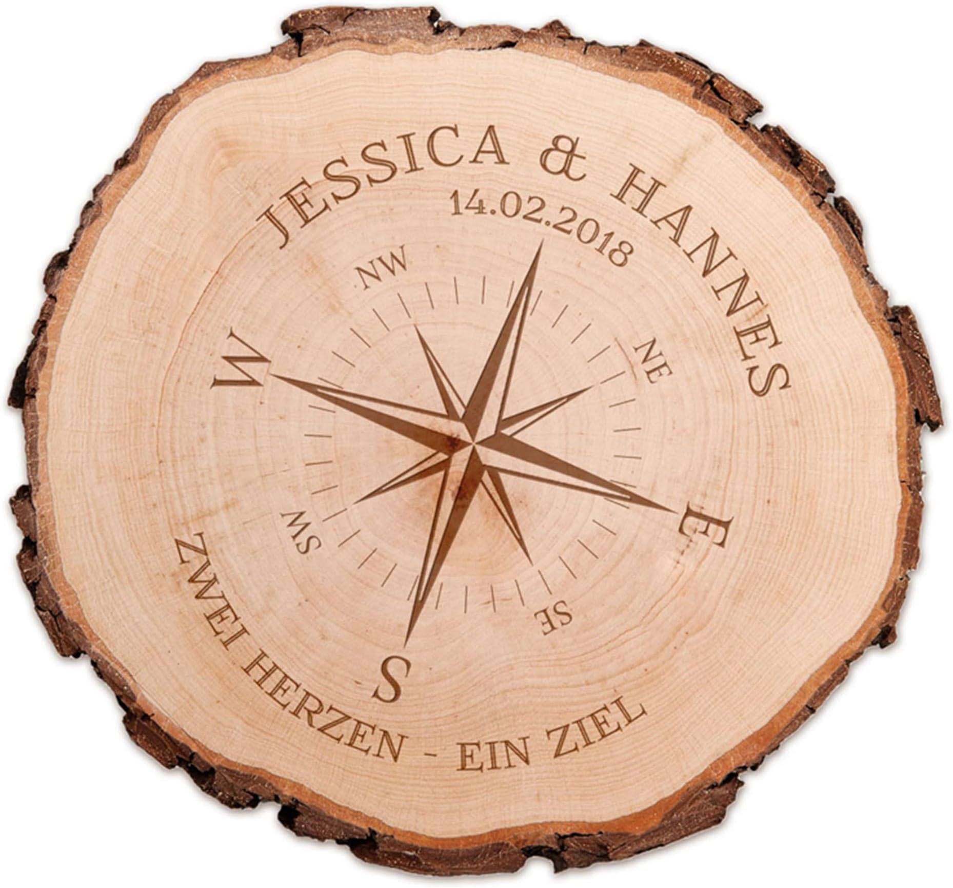 Casa Vivente Taufbilderrahmen Personalisiert - Mit Gravur Von Namen & Datum Im Schäfchen-Design