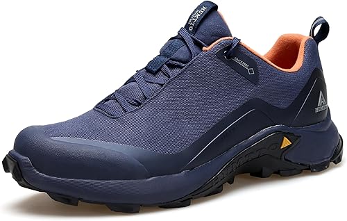 HUMTTO Zapatos de senderismo impermeables todo terreno para hombre, ligeros, transpirables, antideslizantes, para senderismo al aire libre