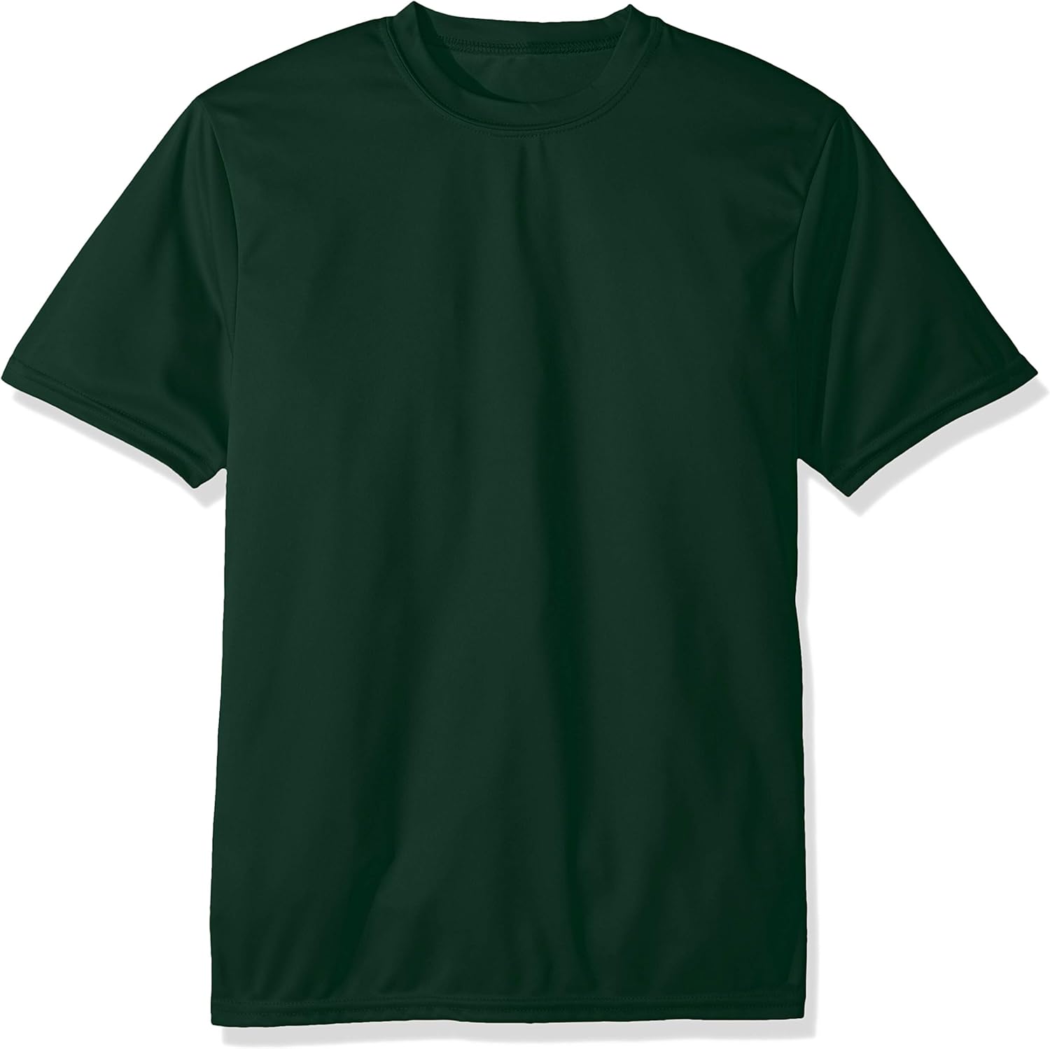 Augusta Sportswear Kids' Standard Wicking Tee Shirt, Dark Green, Small