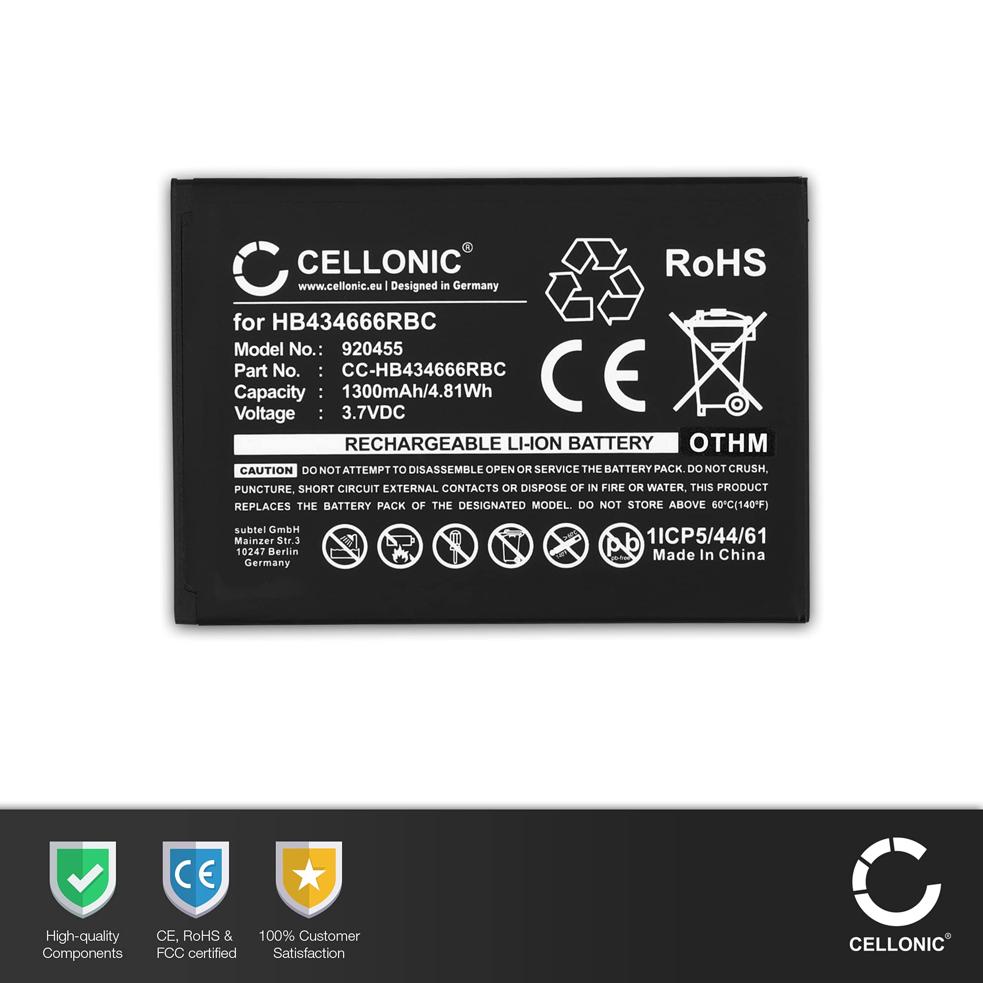 Batteria Per Router Huawei E5577 - 3000 MAh, 3,8V, Compatibile Con HB824666RBC, Con Attrezzi - Foto 6