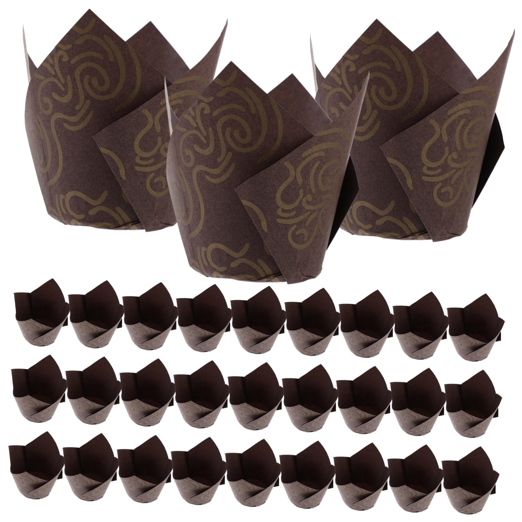 Cabilock 500pièces Caissettes à Muffins Papier Tulipe Moules à Anti-graisse Pour Pâtisserie Pour Et Événements