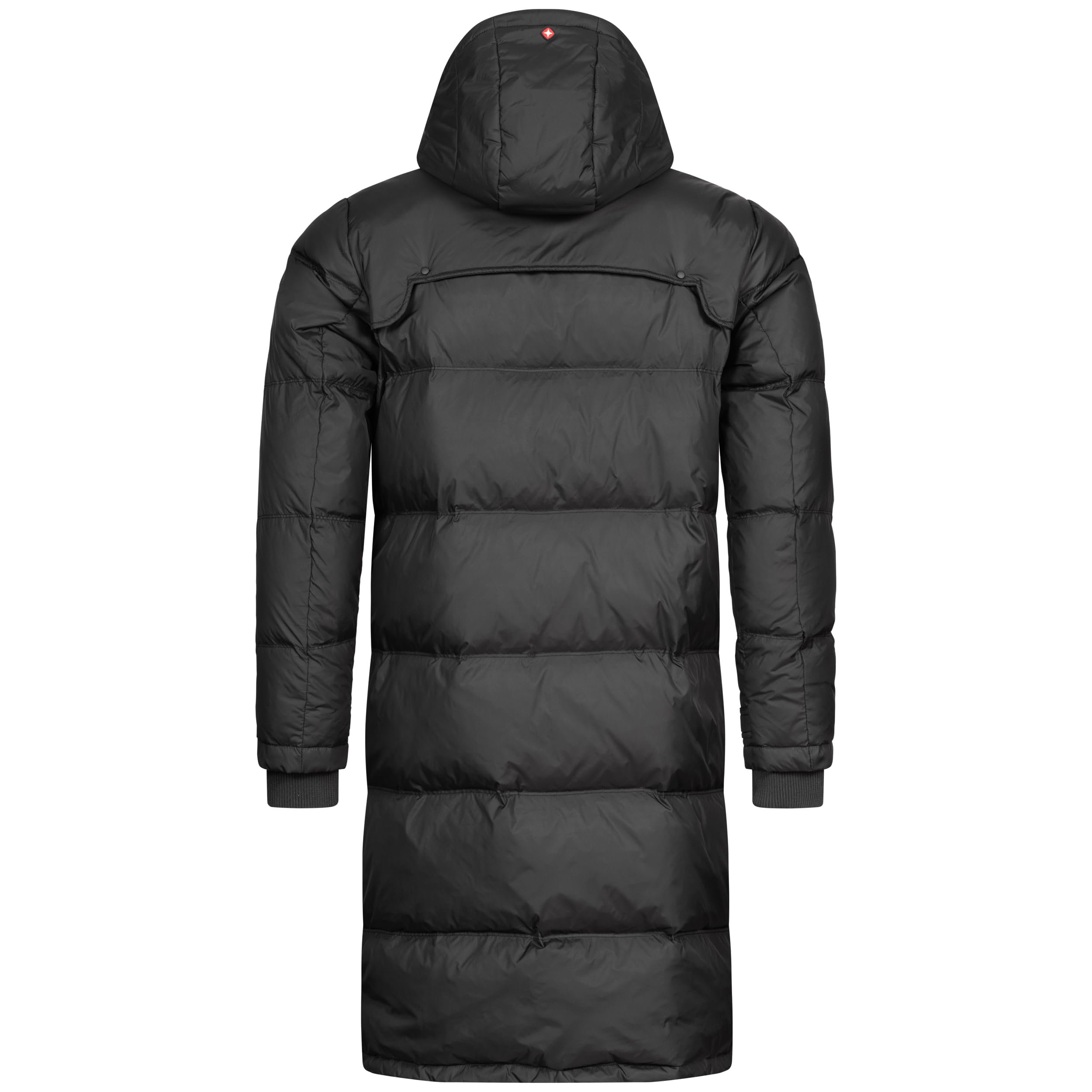 Höhenhorn Bannalp - Abrigo de invierno para hombre, con forro largo, con certificado RDS, plumón y plumas con capucha extraíble
