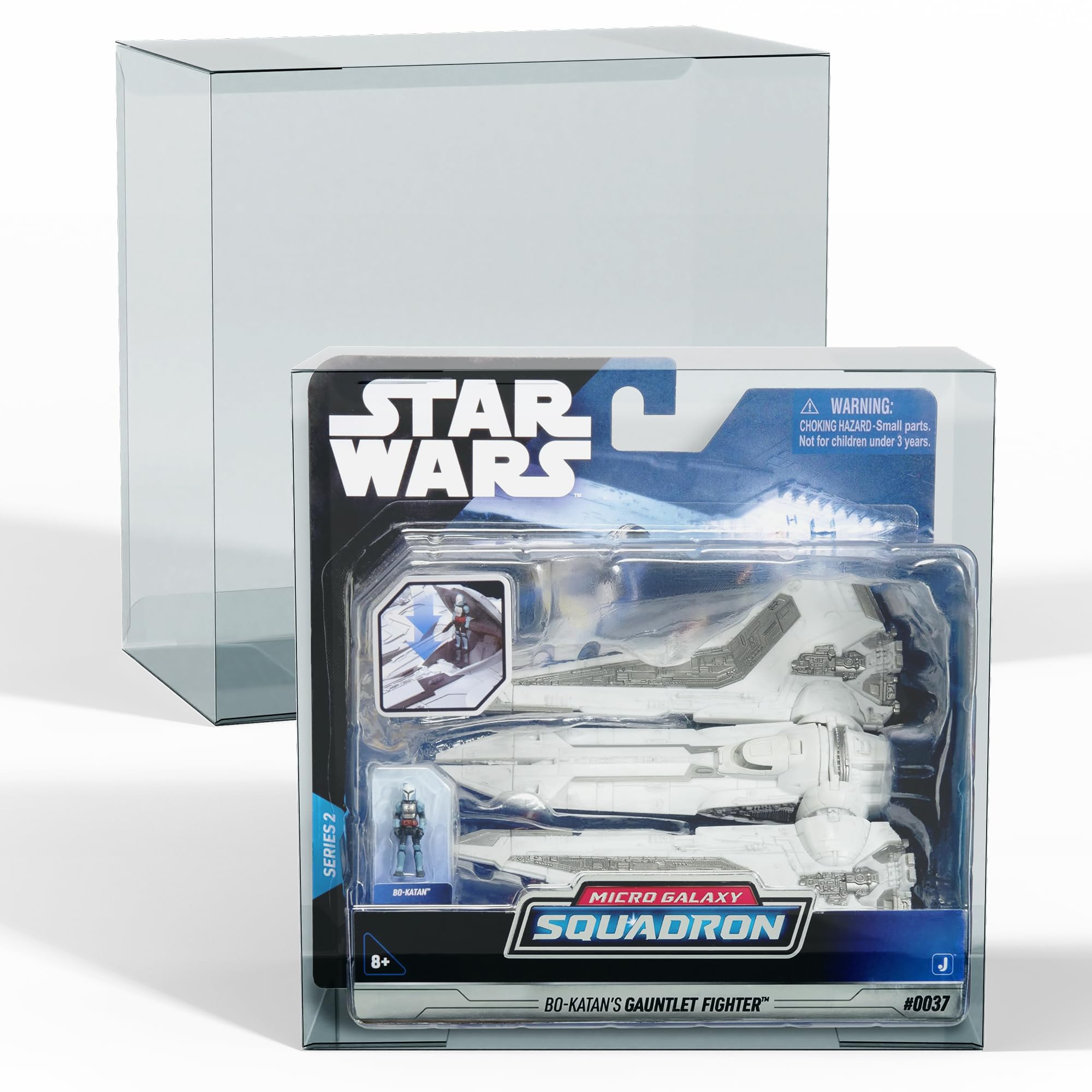 EVORETRO PET Protectors for Star Wars Micro Galaxy Squadron Starfighter (0.40mm, 10-Pack) – Clear Display Cases for Action Figures & Collectibles – Fits Star Wars, AEW, Marvel Legends, and More