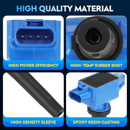 Miniatura 2 de Paquete de bobinas de encendido para Mazda 3 2012-2020 2014-2020 Mazda 6 2014-2020 3 Sport 2014-2018 CX-5 2013-2019 2014-2020 2019 CX-9 2016-2019