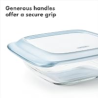 Vista 23 de Oxo Good Grips - Plato para hornear de vidrio, seguro, de 3 cuartos de galón, con tapa, 9 x 13