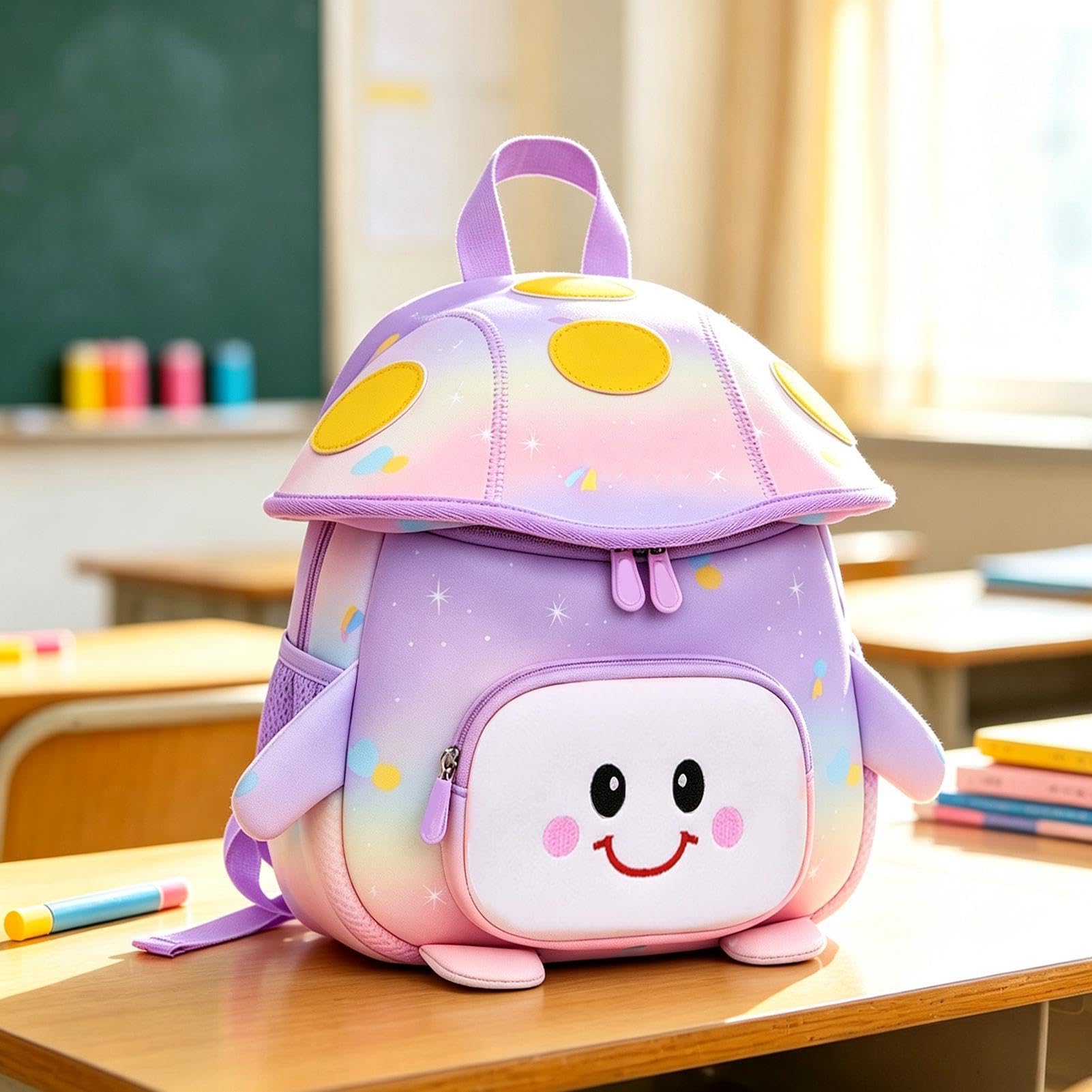 Fantazyjny plecak Urocza mini torba w kształcie grzyba wodoodporna
