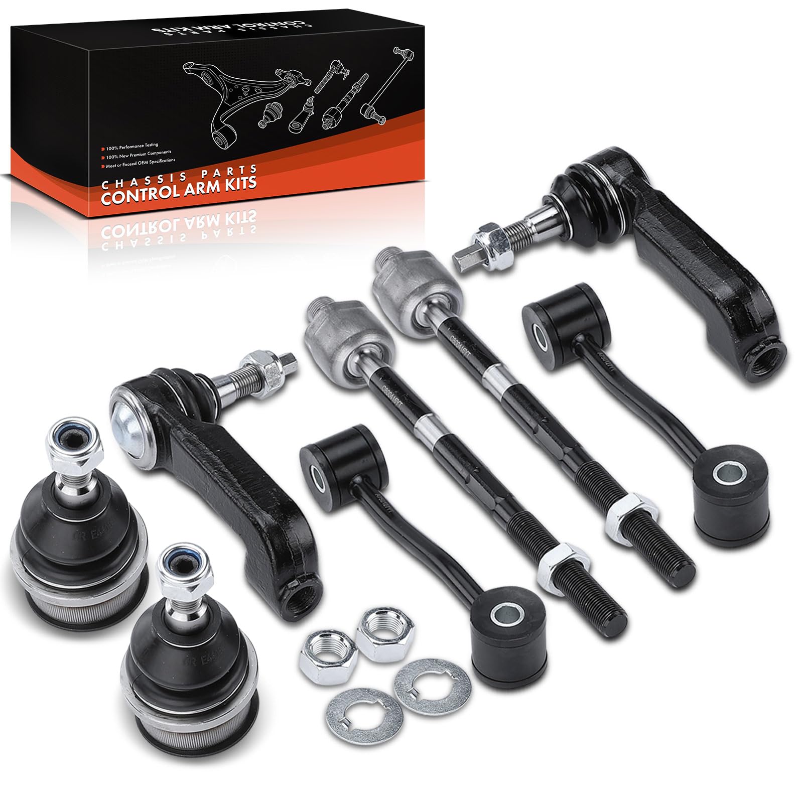 Frankberg 8x Wahacz zawieszenia przedniej lewej prawej osi kompatybilny z Nitro 2,8 L 3,7L 2006-2012 Cherokee KK 2,8 L 3,7L 2008-2013 Wymień # 52125366AA