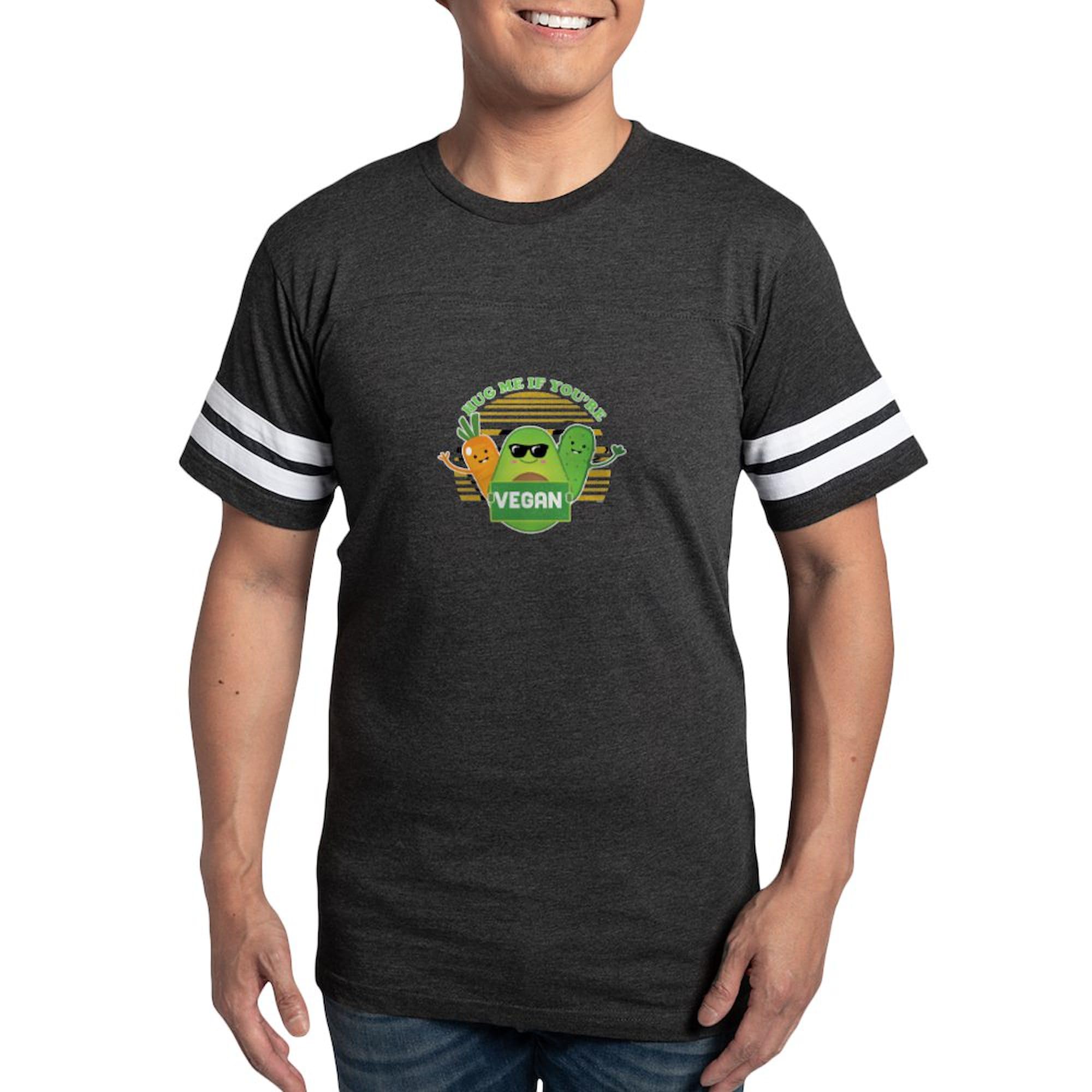 CafePress Fruits Veganism Healthy Food Vegetarian Fo T Shirt Men's Football T-Shirt Smoke Gray