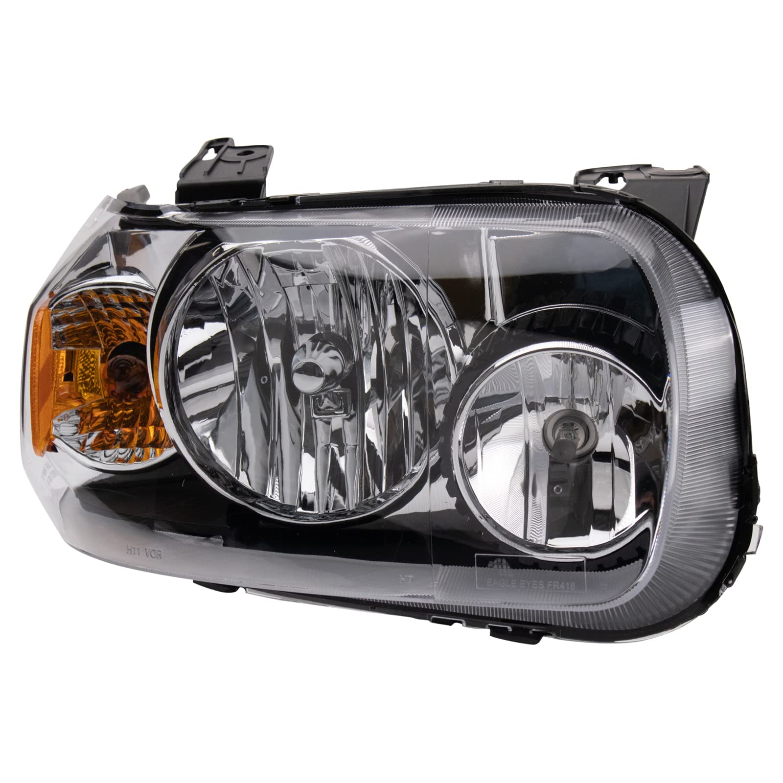 TRQ Passenger Side Headlight Assembly Halogen Compatible with 2005-2007 Ford Escape FO2519102