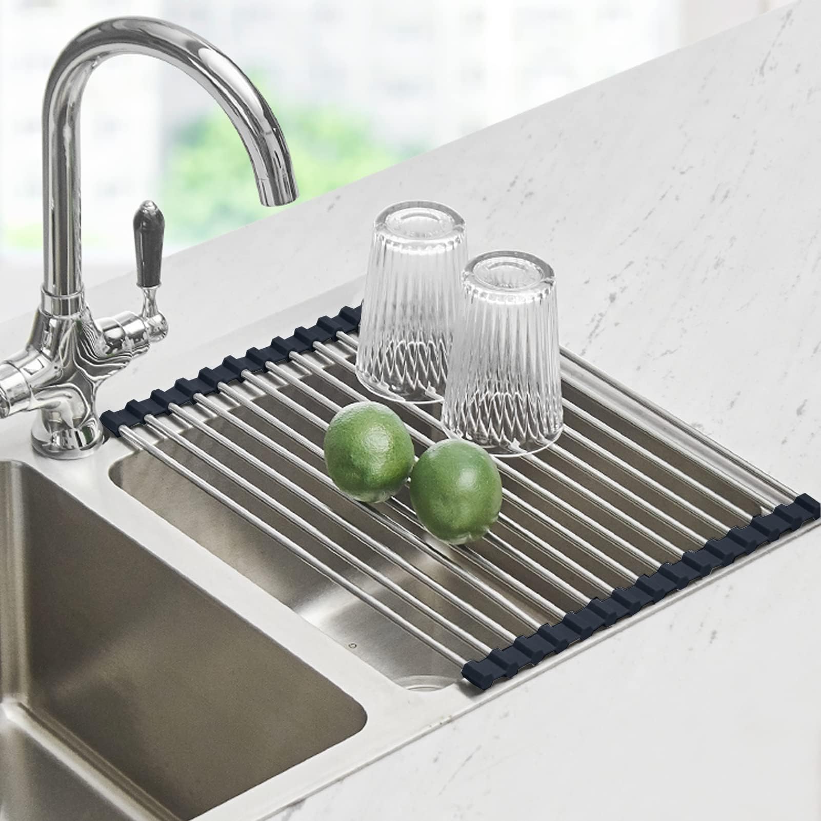 Seropy Roll Up Dish Drying Rack Over the Sink Drying Rack - racks and holders | Mubboo