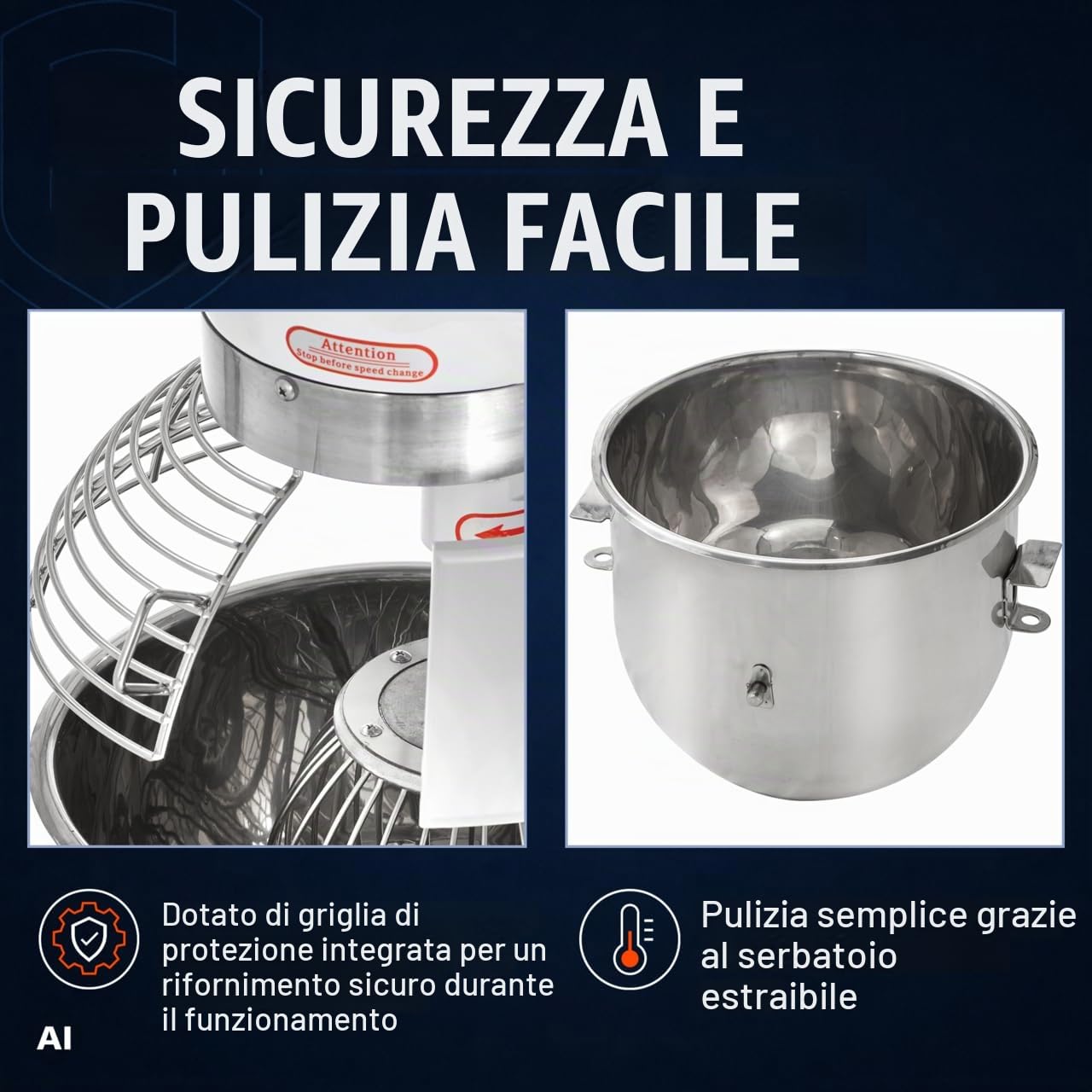 GastroHero Agitatore planetario ECO 20 litri | Forniture per la ristorazione