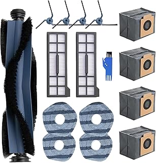 16 Pcs Replacement Parts Kit for eufy X10 Pro Omni Robot Vacuum, Washable and Reusable, 1 Roller Brush, 4 Side Brush, 2 Fi...