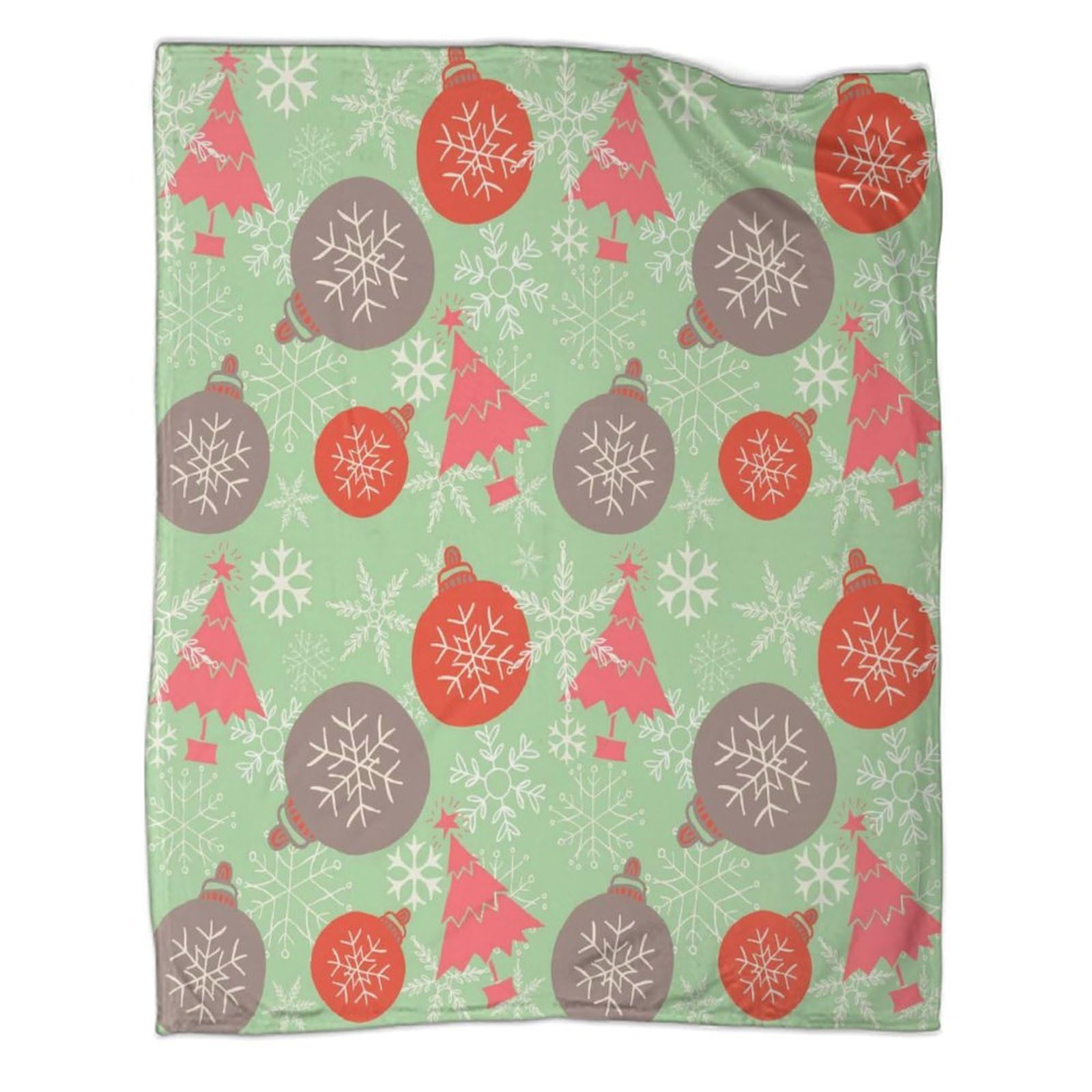 Navideño Decoración Manta Impresa 3D Microfibra Hogar Plaid Navidad Sofá Dormitorio 80x90inch(200x230cm)
