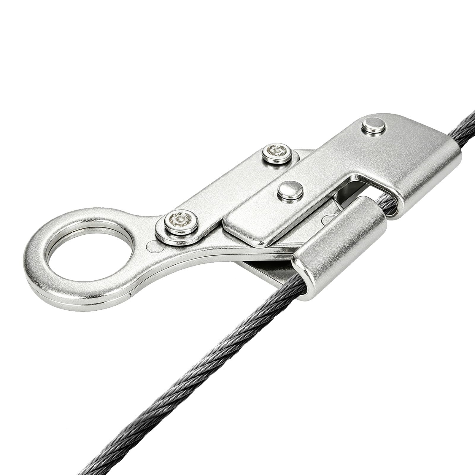 Coulisseau de sécurité autobloquant, blocage de corde anti-chute d'escalade de 8 à 12 mm avec ressort Dispositif de maintien de corde de sécurité à forte charge pour le travail aérien la randonnée