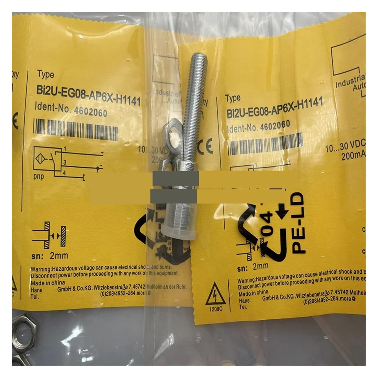 JJKKOZVQF Proximity sensor BI2-EG08K-AP6X-V1131 BI2-EG08K-AN6X-V1131(BI2-EG08K-AP6X-V1131)