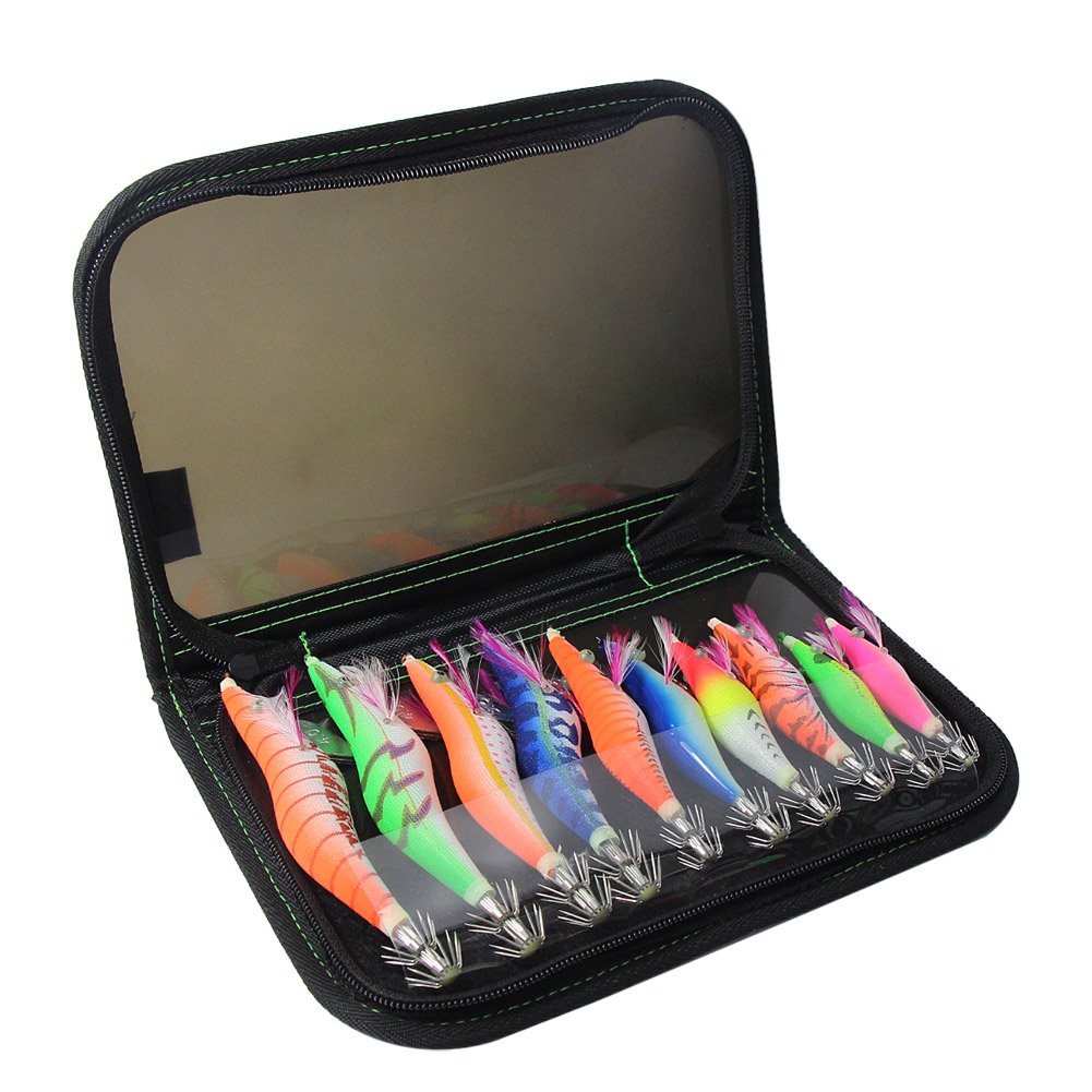 Croch 10 Piezas Señuelo Luminoso Pesca Camarones Cebo Calamar Sepia Pulpo