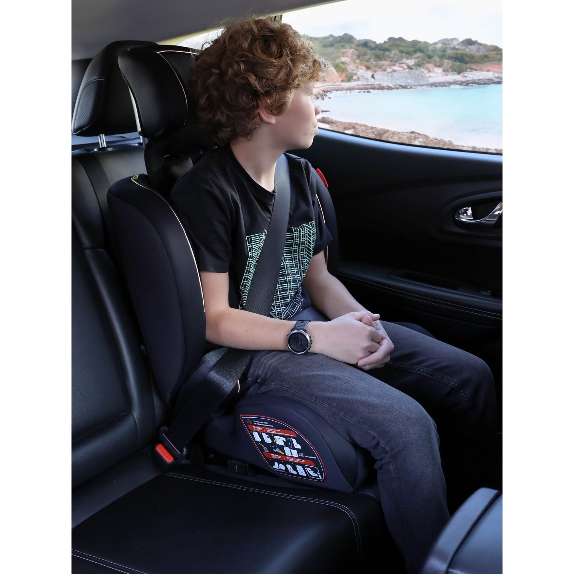 Carkids I-Size Autositz Jessie 76-150cm Isofix Schwartz/Weiß