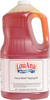 LouAna Premium Buttery Popcorn Oil 1 Gallon - Golden Yellow Coconut Blend for Theater-Style Pops & Efficient Popping