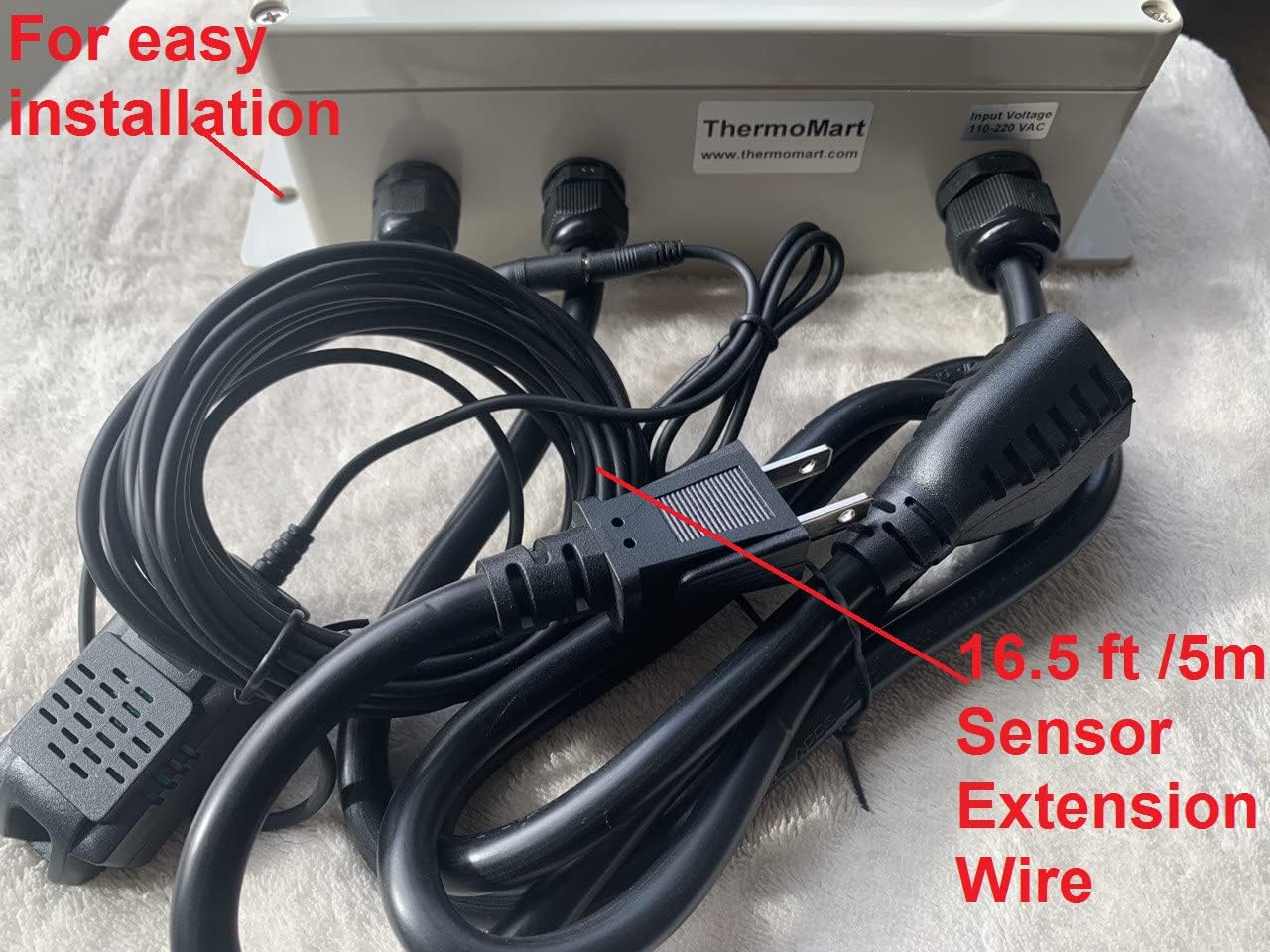 WiFi Temperature Humidity Control Vivarium Greenhouse Greenery Plant Hydroponics