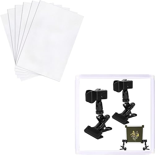 Caydo 6 piezas de tela Aida de 14 unidades de tela blanca de punto de cruz con marco de punto de cruz de 11 x 11 pulgadas para punto de cruz,