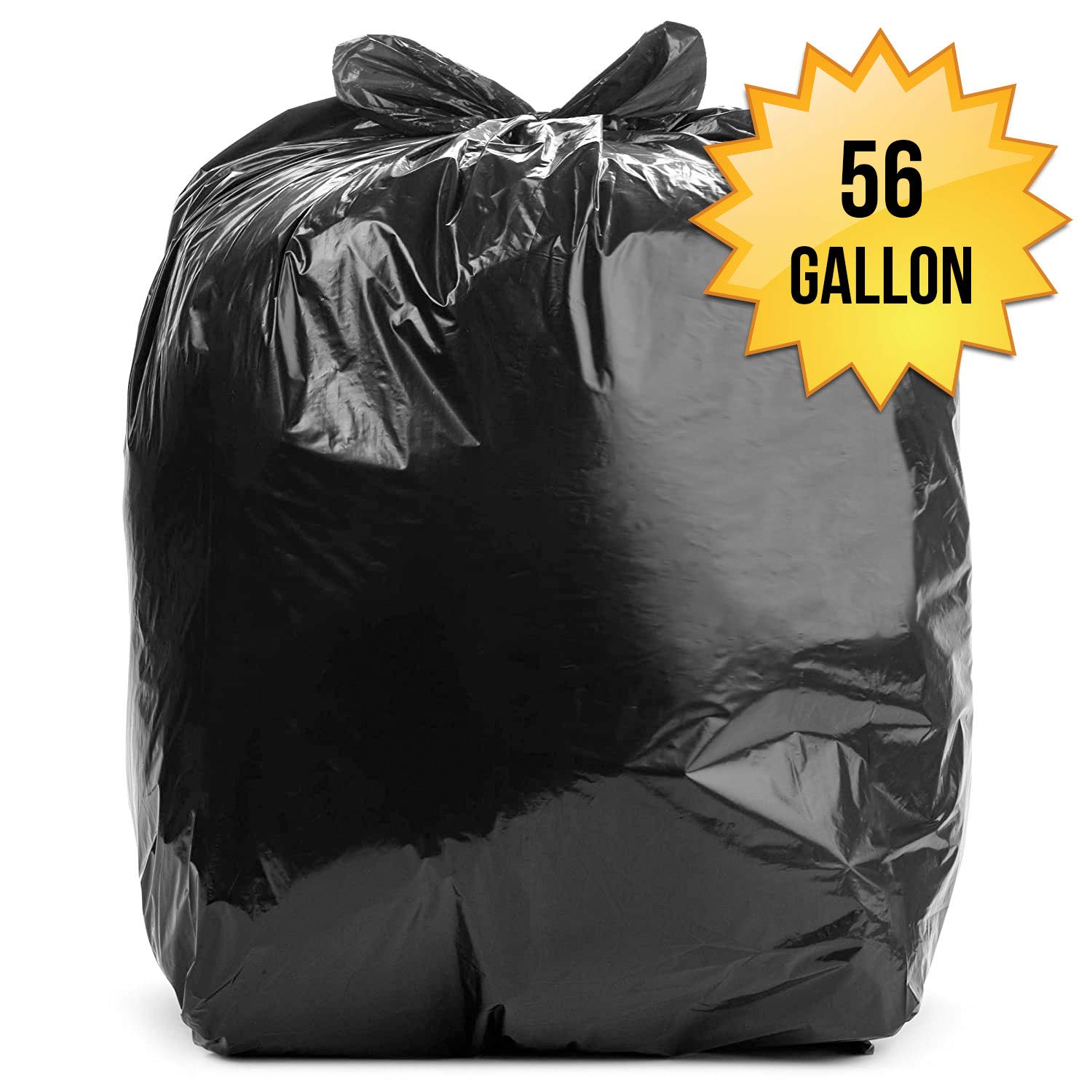 Aluf Plastics Bolsas de basura resistentes, 109 x 119 cm, 100 unidades, para empresarios, industriales y comerciales