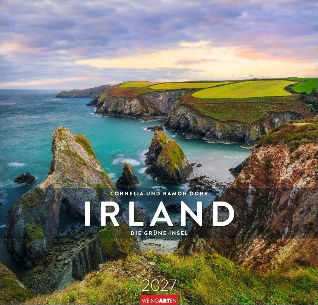 Irland Kalender 2027 - Die grüne Insel: Die Grüne Insel als Sehnsuchtsort. Fotokalender mit Landschaftsfotografien von Ramon und Cornelia Dörr. Jahres-Wandkalender im Poster-Format 48 x 46 cm